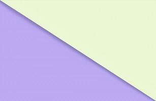 Abstract geometric water color paper background in soft pastel yellow and purple trend colors with diagonal line. photo