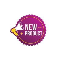 New product badge sign isolated on white background vector