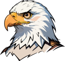 Aigle tête mascotte logo ai génératif png