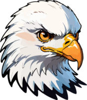 Eagle Head Sticker Mascot AI Generative png