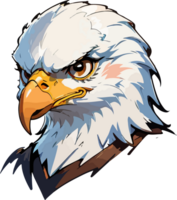 Eagle Head Mascot Design AI Generative png