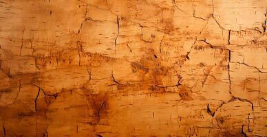 Balsa wood texture, panoramic old background - AI generated image photo