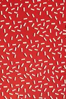 Marshmallow on a red background. Food pattern. Sweet pattern photo