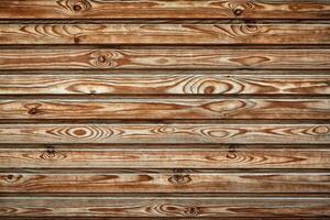 Old wooden background with horizontal boards. Old wooden wall photo