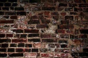 Old brick wall. Grunge background. Basic background for design photo