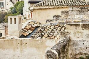 Breathtaking view of the ancient town of Matera, southern Italy. photo