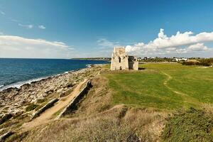 Breathtaking natural landscapes and seaside of Puglia, Italy. photo