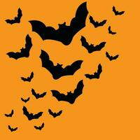 flock of bats vector icon