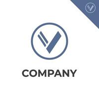 V logo for company. Elegant letter V concept logo. V monogram logo. modern letter V logo. vector