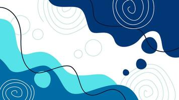 Ocean blue wavy background. Liquid Abstract wavy background. blue sky wavy background. abstract liquid wavy. dynamic waves wallpaper. fluid wallpaper. banner with liquid shape. vector