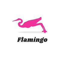 flamingo logo. pink flamingo logo. Flamingo bird logo. vector