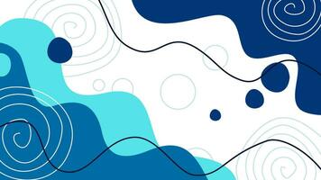 Ocean blue wavy background. Liquid Abstract wavy background. blue sky wavy background. abstract liquid wavy. dynamic waves wallpaper. fluid wallpaper. banner with liquid shape. vector