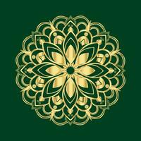 Luxury mandala with golden pattern and geometric shape arabic else any festival style print ready. vector