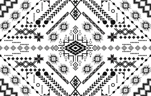 Ethnic geometry, seamless patterns. Aztec Seamless Pattern Design Curtains Backgrounds Carpet Wallpaper Clothing Wraps Batik Fabrics
