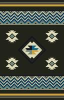 Ethnic geometric. Seamless pattern. Mexican blanket, rug. Woven carpet illustration. vector