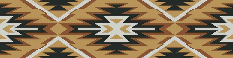 Triangular Aztec pattern for a horizontal border. vector
