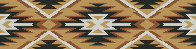 Triangular Aztec pattern for a horizontal border. vector