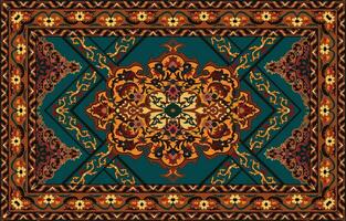 part of the old Persian red carpet texture Abstract ornaments, carpets vector