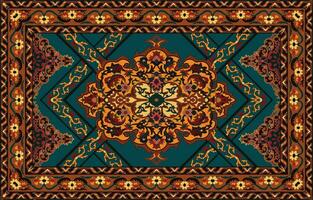 part of the old Persian red carpet texture Abstract ornaments, carpets vector