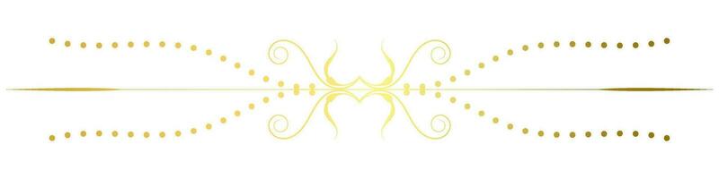 vintage lines decorative s Golden flower border collection vector