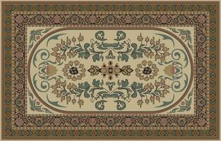 Traditional carpet, indigenous people, symbol of S-shape, belief of dragons Luxurious carpets. Persian Rug Patterns Motifs Colors And Layout vector