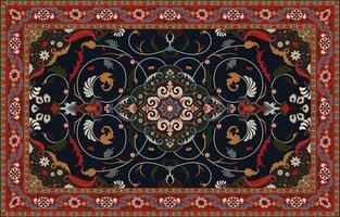 vistoso ornamental vector diseño para alfombra, tapis, yoga estera. geométrico étnico clipart. árabe ornamental alfombra con decorativo elementos.persian alfombra