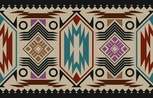 Aztec pattern, seamless geometric pattern indigenous people vector