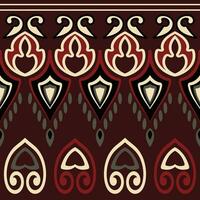 navajo patrón.persian alfombra.azteca tribal.sin costuras geométrico modelo. indígena étnico alfombra. etnicidad rojo alfombra, el historia de el fuego guerra. vector