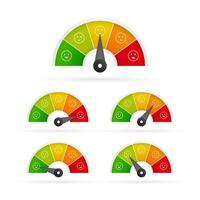 Feedback vector concept. Rank, level of satisfaction rating. Vector illustration.