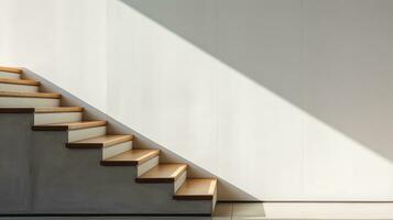 Closeup of Stairs in Old and New Building AI Generated photo