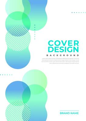 Brochure and book cover design template with abstract background