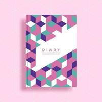 Cover design with geometric patterns vector