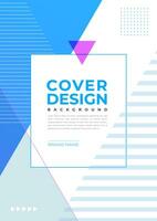 Brochure and book cover design template with abstract background vector