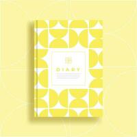 Cover design with geometric patterns vector