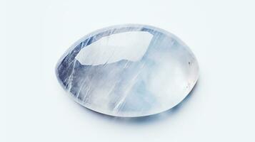Photo of Moonstone isolated on white background. Generative AI