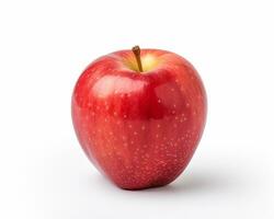 Photo of Apple isolated on white background. Generative AI