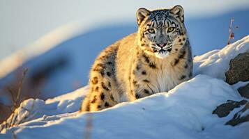 fauna silvestre en el glacial desierto. generativo ai foto