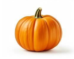 Photo of Pumpkin isolated on white background. Generative AI