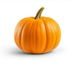 foto de calabaza aislado en blanco antecedentes. generativo ai