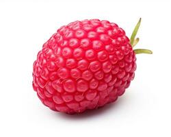 Photo of Pineberry isolated on white background. Generative AI