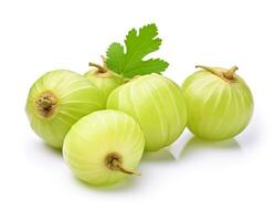 Photo of Otaheite gooseberry isolated on white background. Generative AI