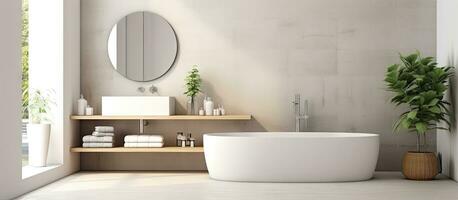 modern bathroom interior photo