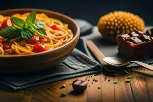 el mejor pasta recetas para un sano dieta. generado por ai foto