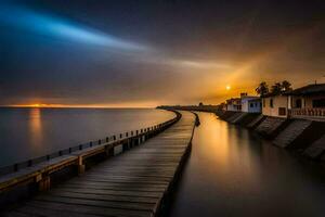 foto fondo de pantalla el cielo, agua, el mar, el mar, el mar, el mar,. generado por ai