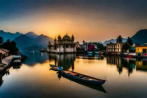el dorado templo, India. generado por ai foto