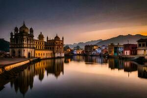 el ciudad de udaipur, India. generado por ai foto