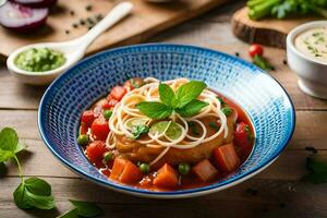 el mejor pasta platos a tratar en el Reino Unido. generado por ai foto