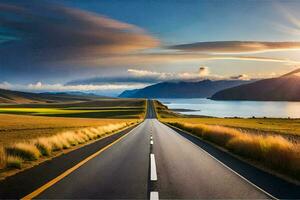 the road to new zealand. AI-Generated photo