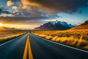 el la carretera a el Dom. generado por ai foto