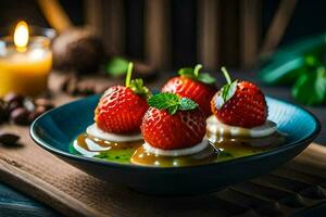 the best strawberry desserts in the world. AI-Generated photo